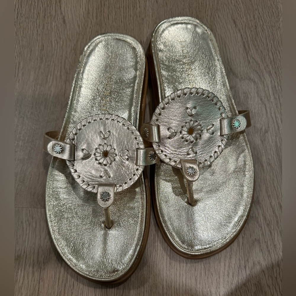 Jack Rogers Casual Collin Sandals - GOLD